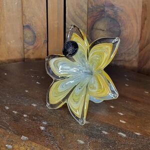 Murano Glass Flower Sculpture